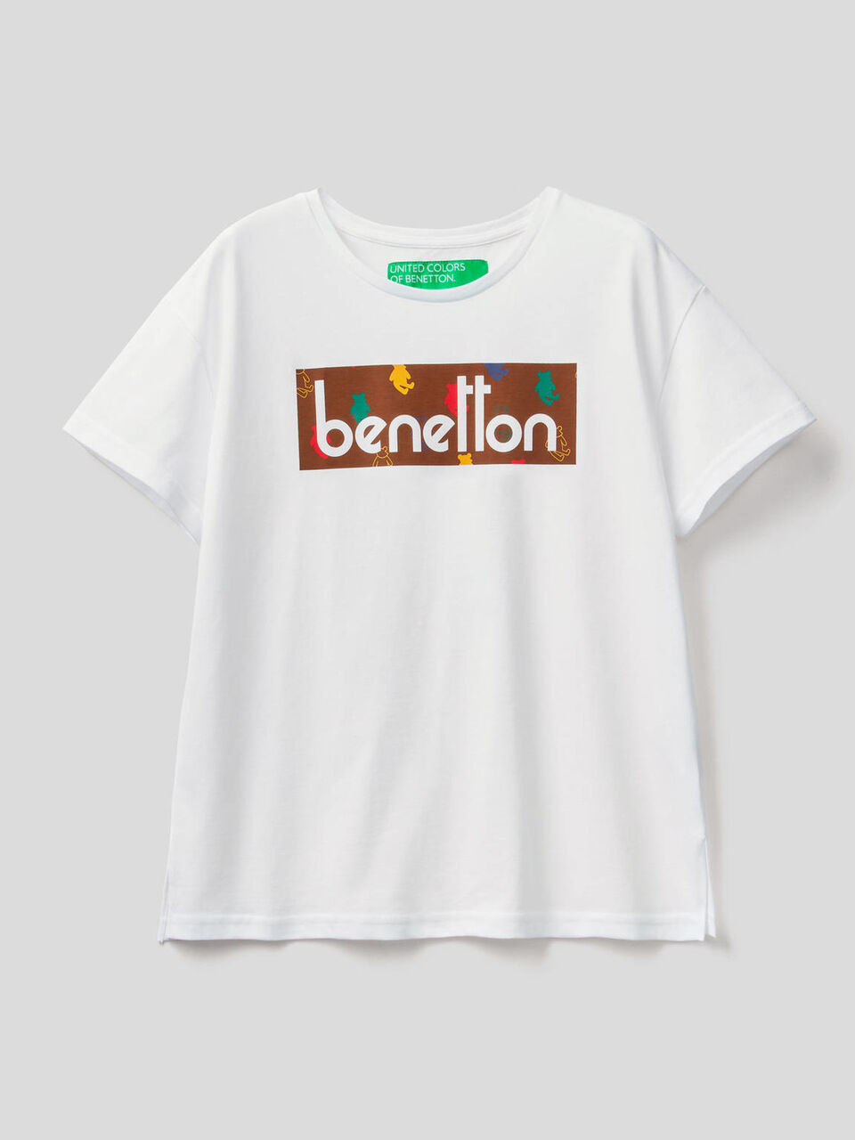 T-shirt 100% coton bio avec imprimé logo image number 1