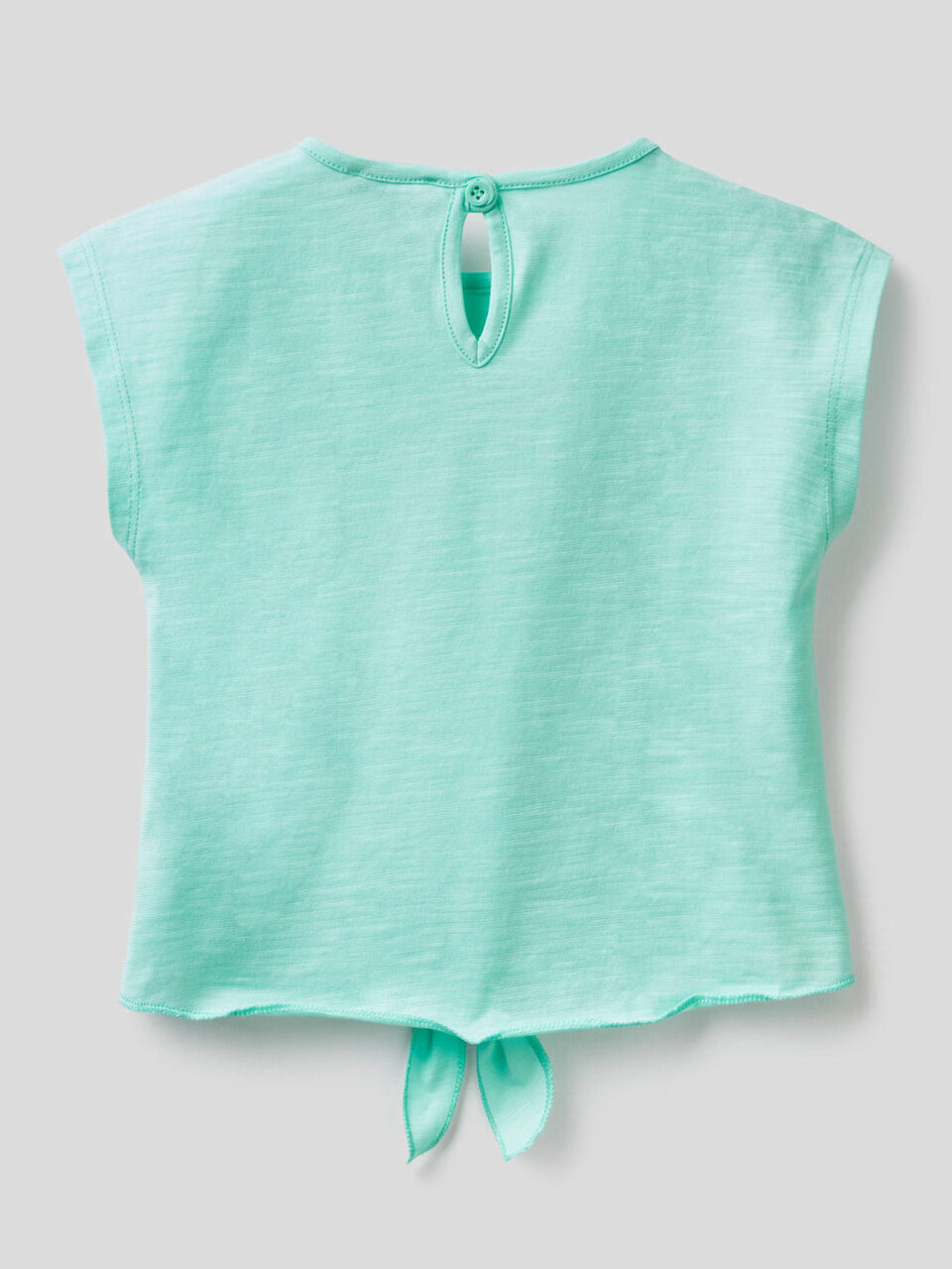 T-shirt 100% coton avec noeud en bas image number 2