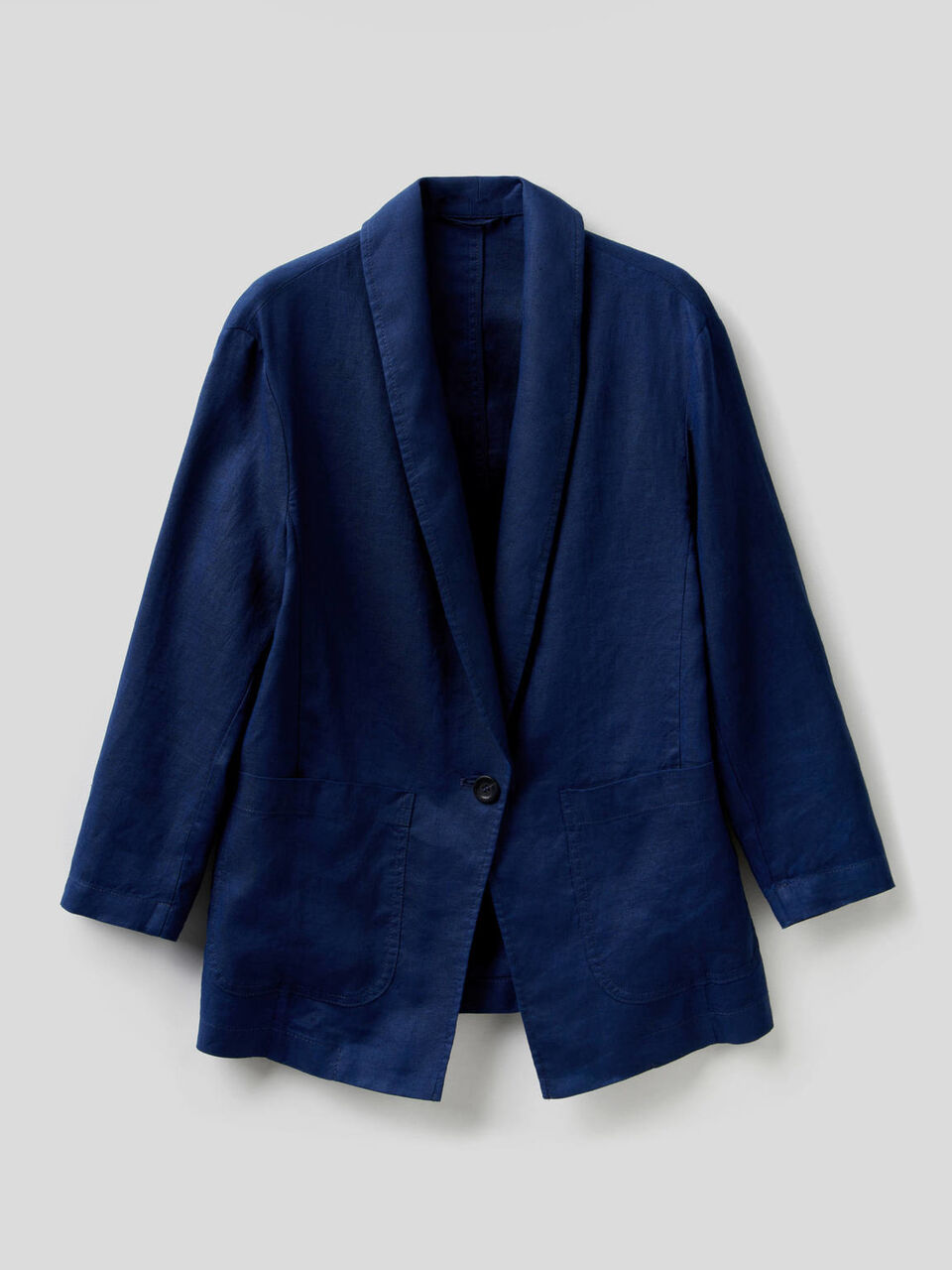 Blazer en lin à manches 3/4 image number 1