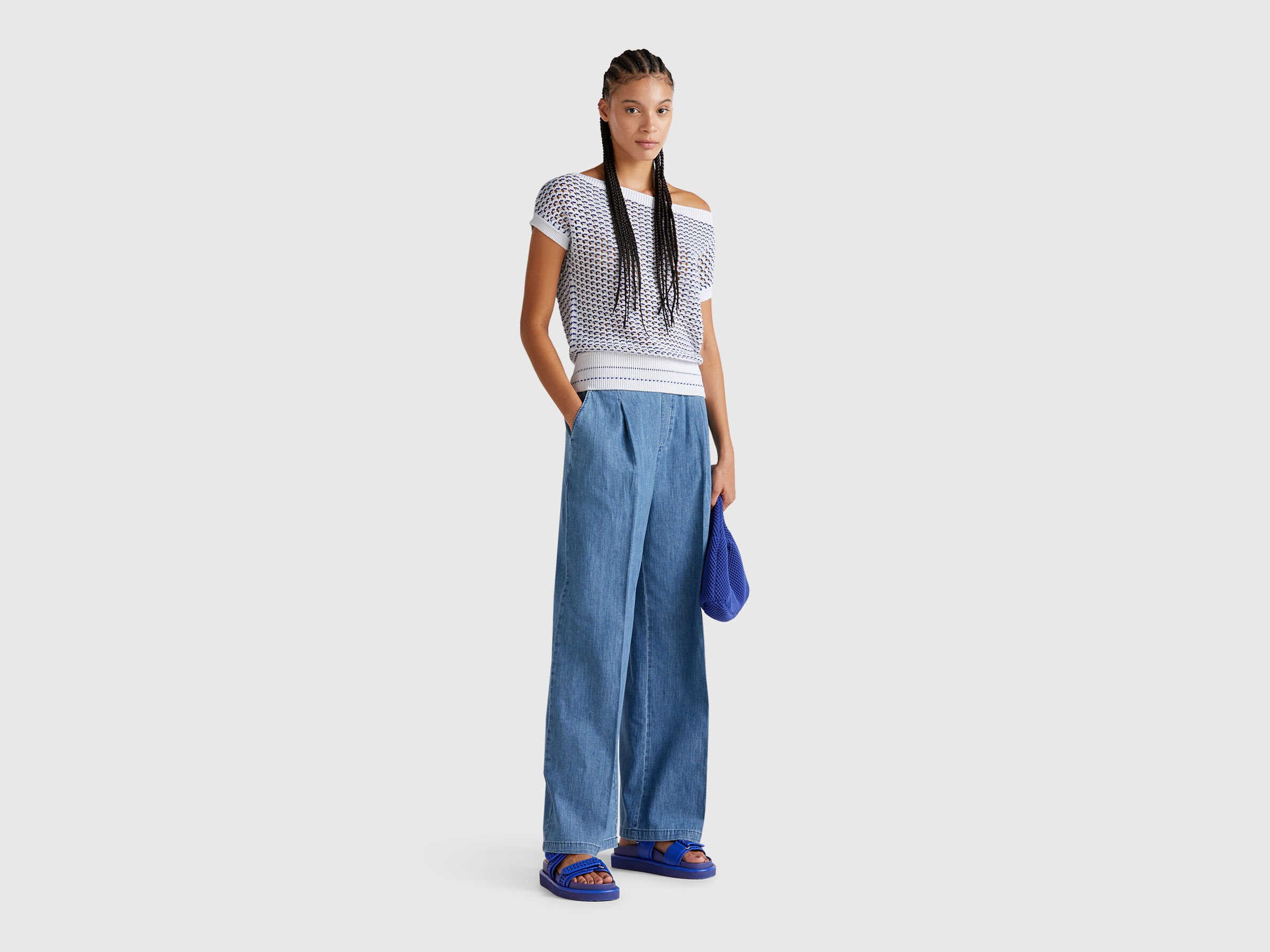 BOAT-NECK SWEATER. Femme image number 2