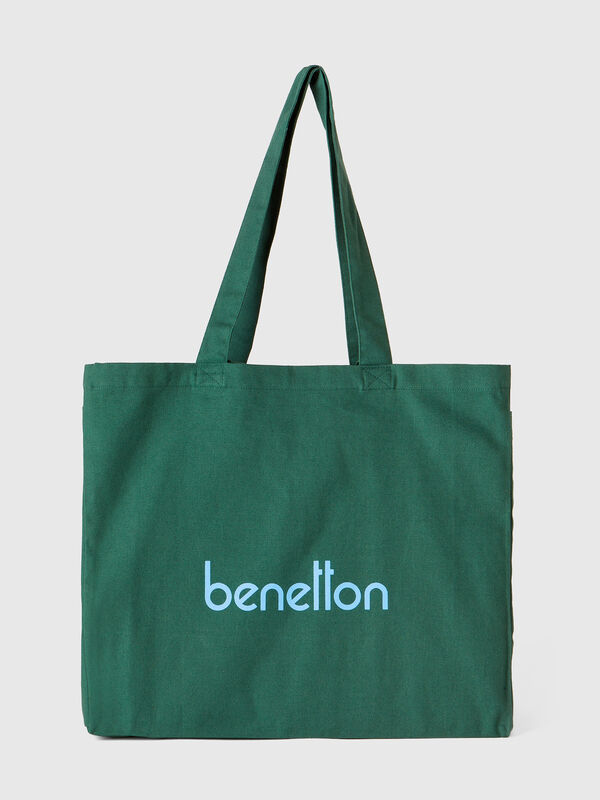 Sac cabas vert militaire en pur coton