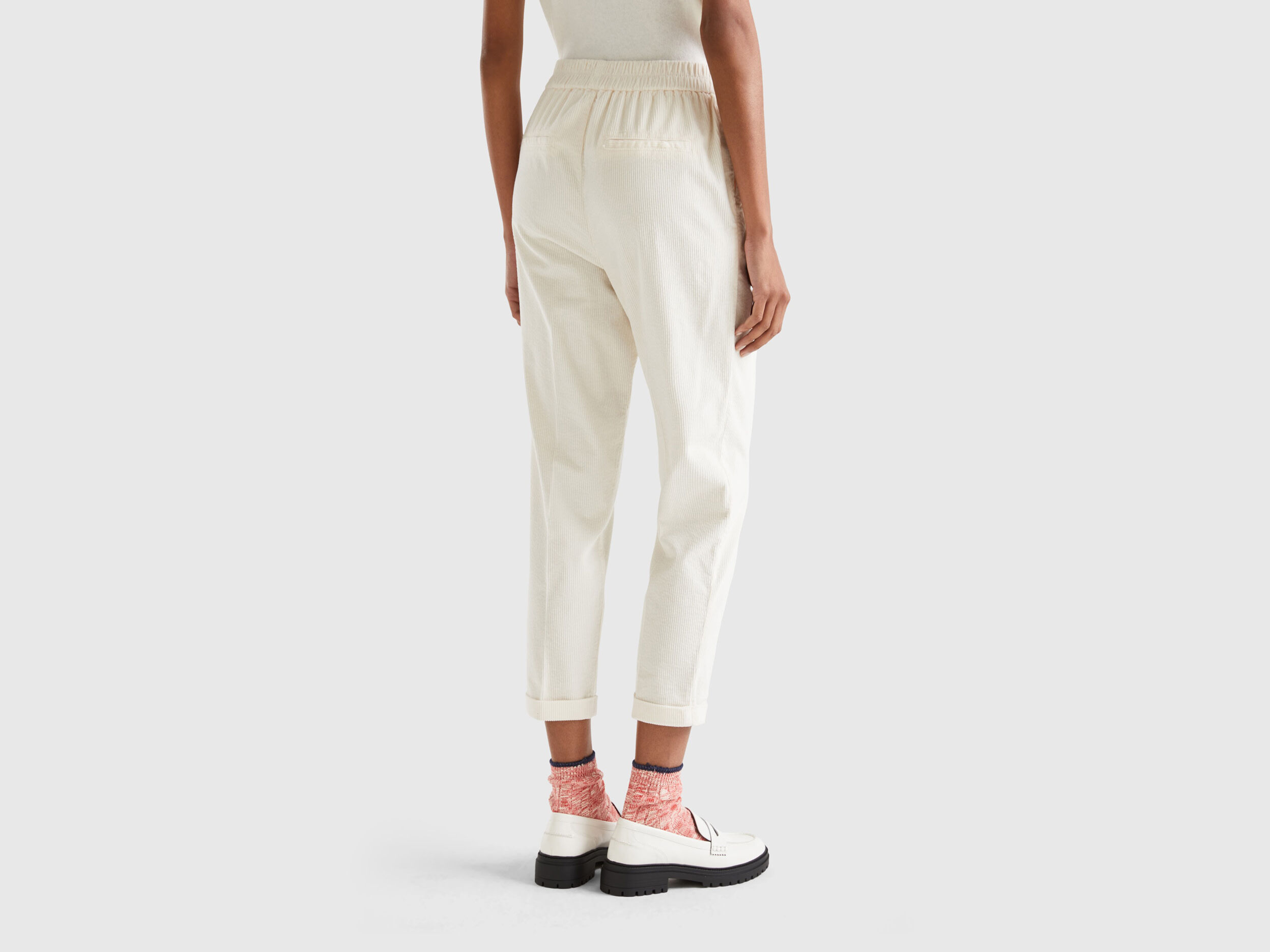 Chino discount velours femme
