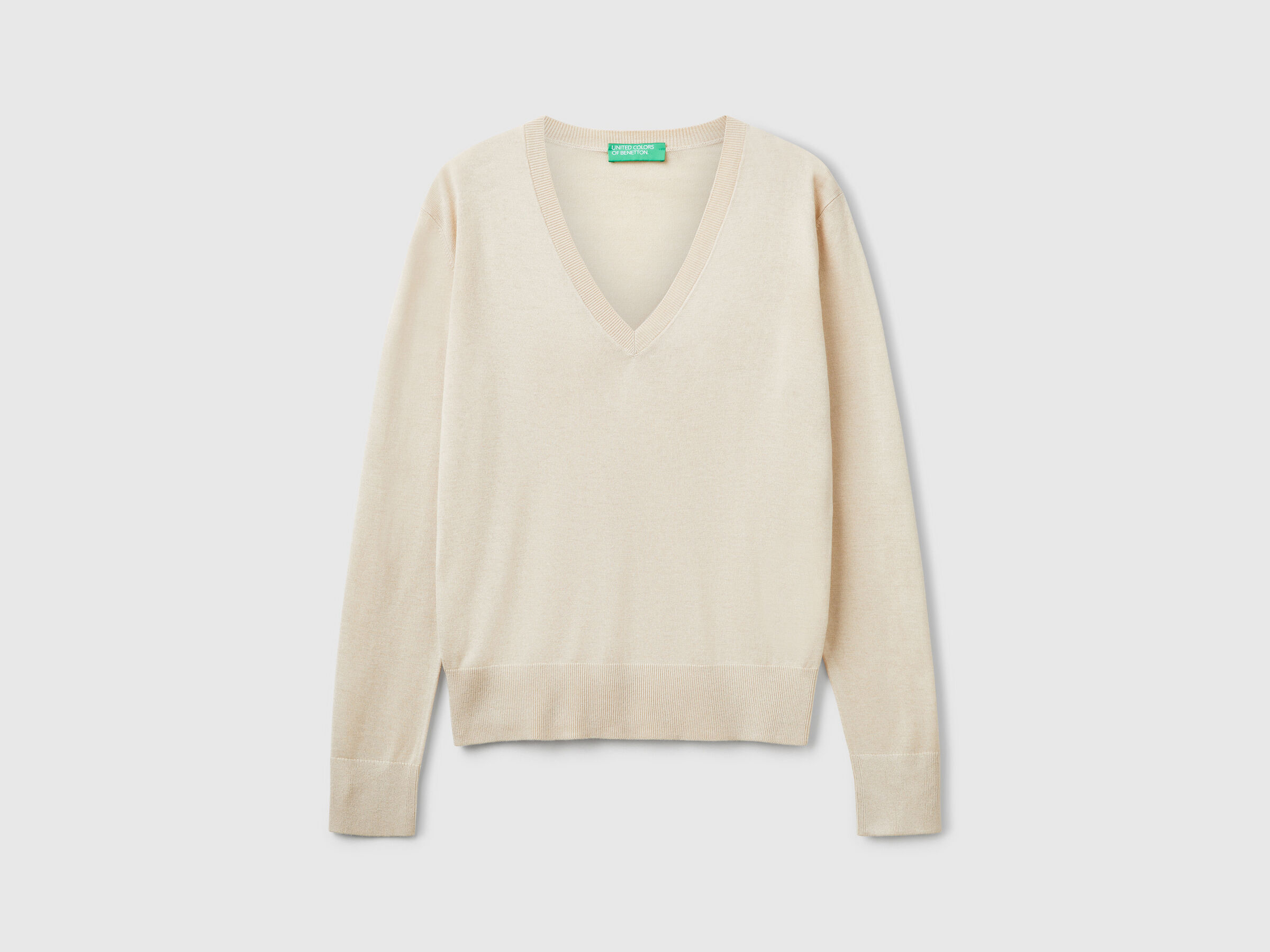 V NECK SWEATER L/S Femme image number 3