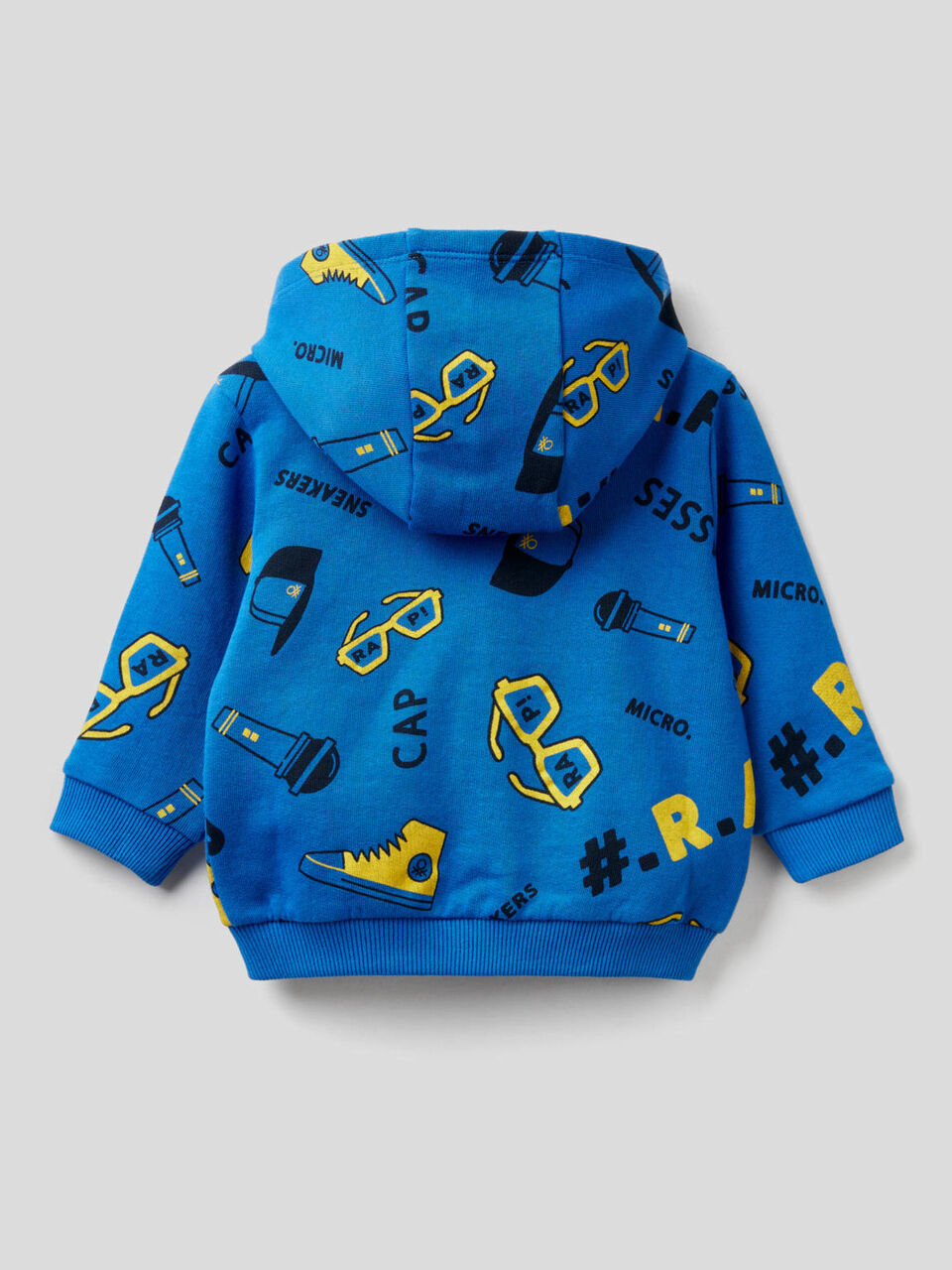 Sweat fantaisie avec zip et capuche image number 2