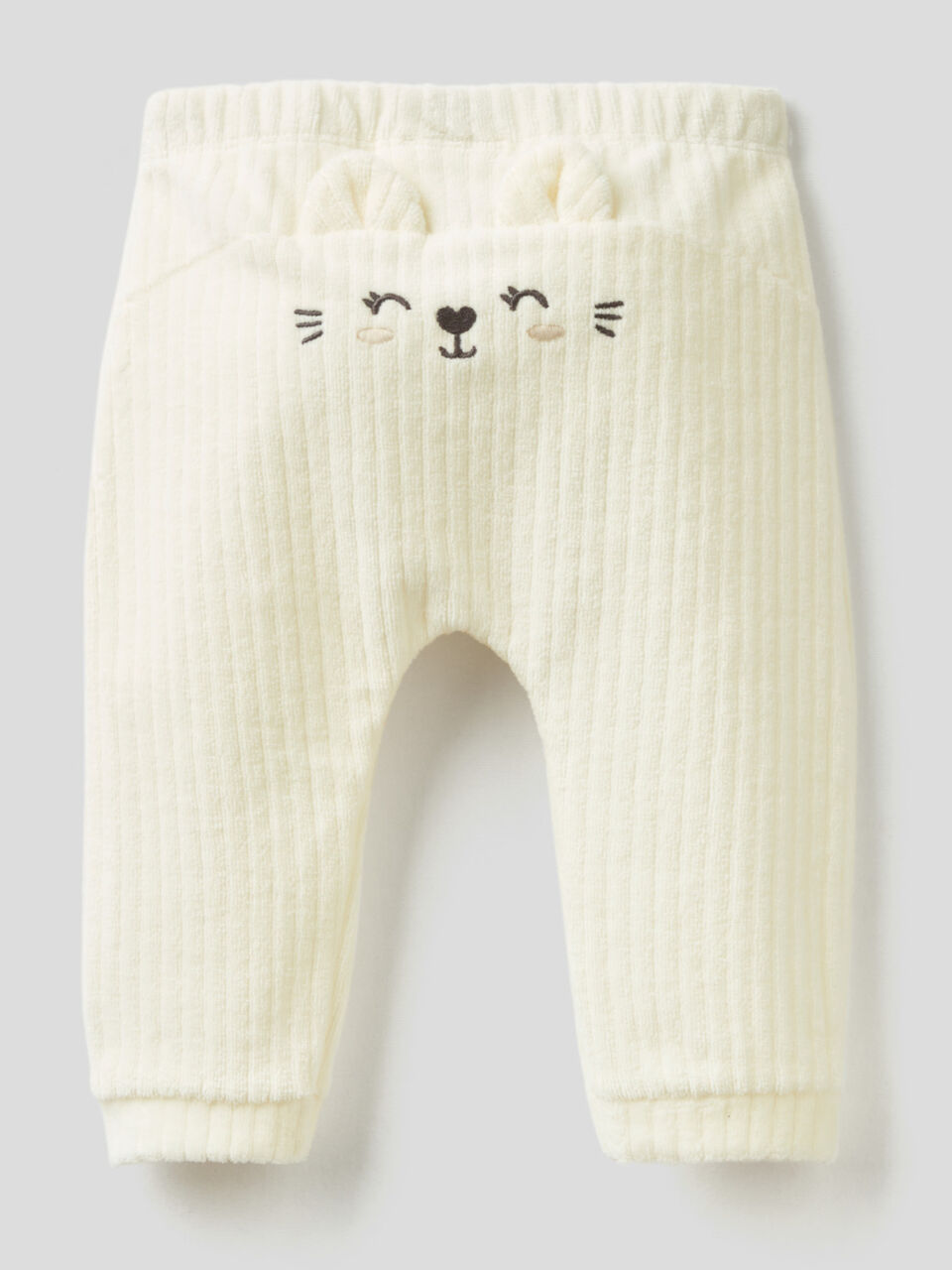 Pantalon en chenille avec petit animal image number 2