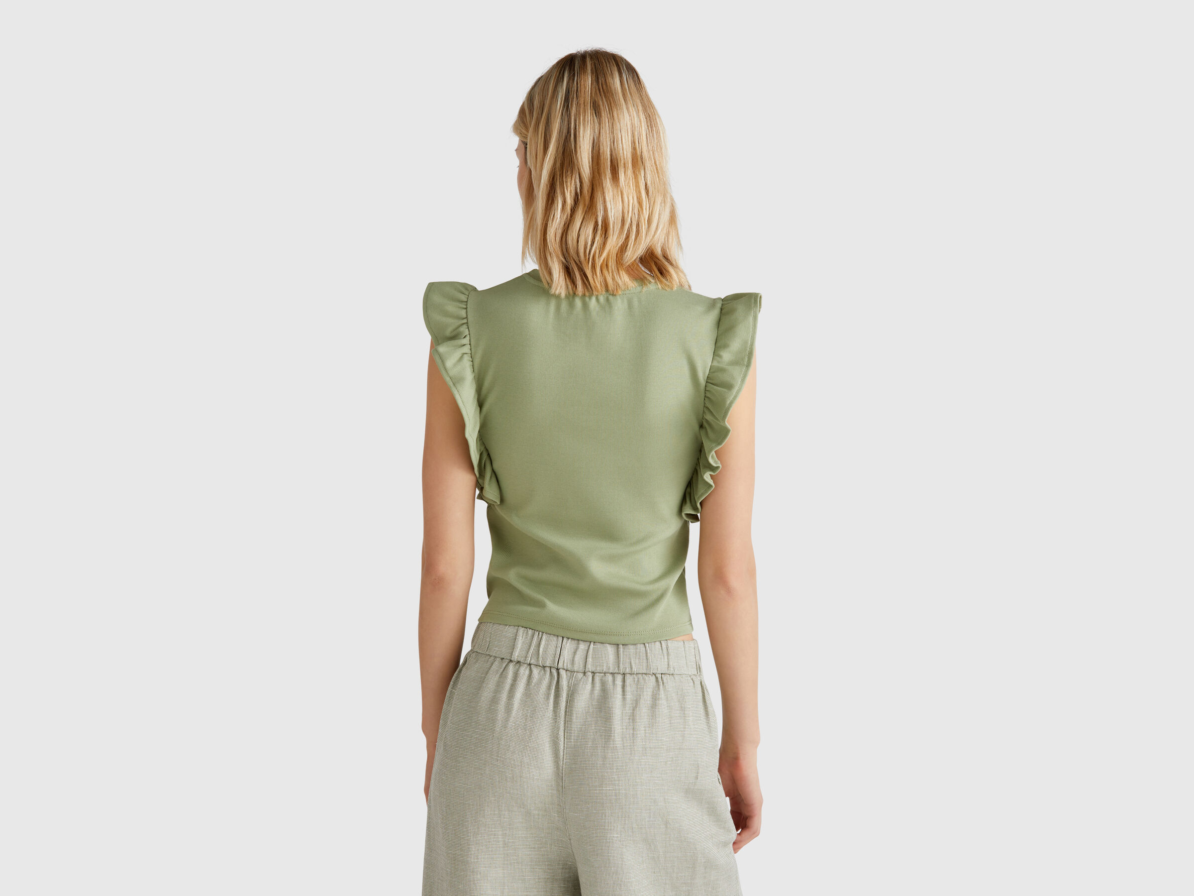 SLEEVELESS SWEATER Femme image number 1