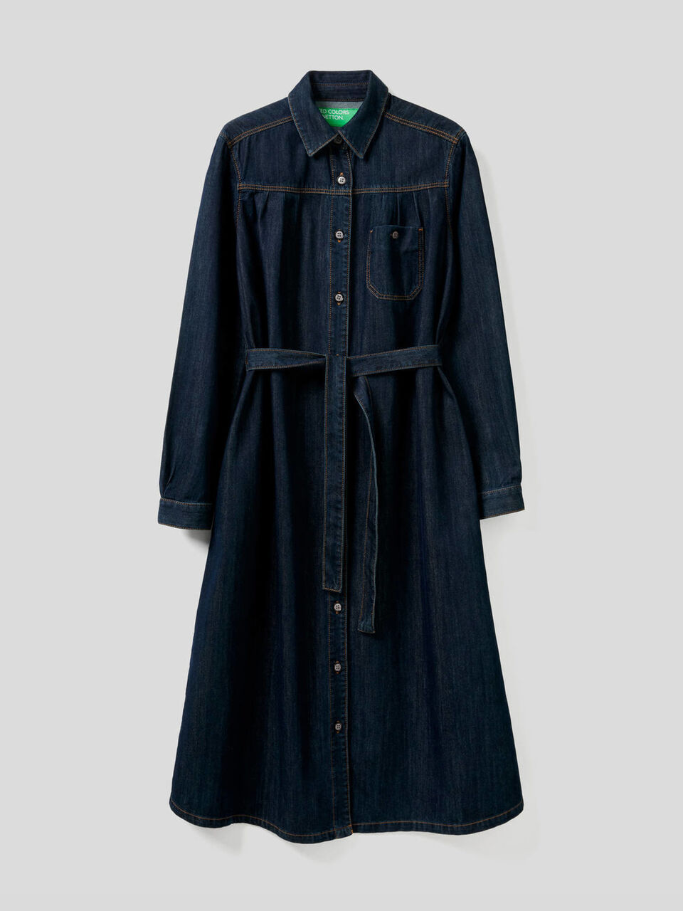 Robe chemisier en denim image number 1