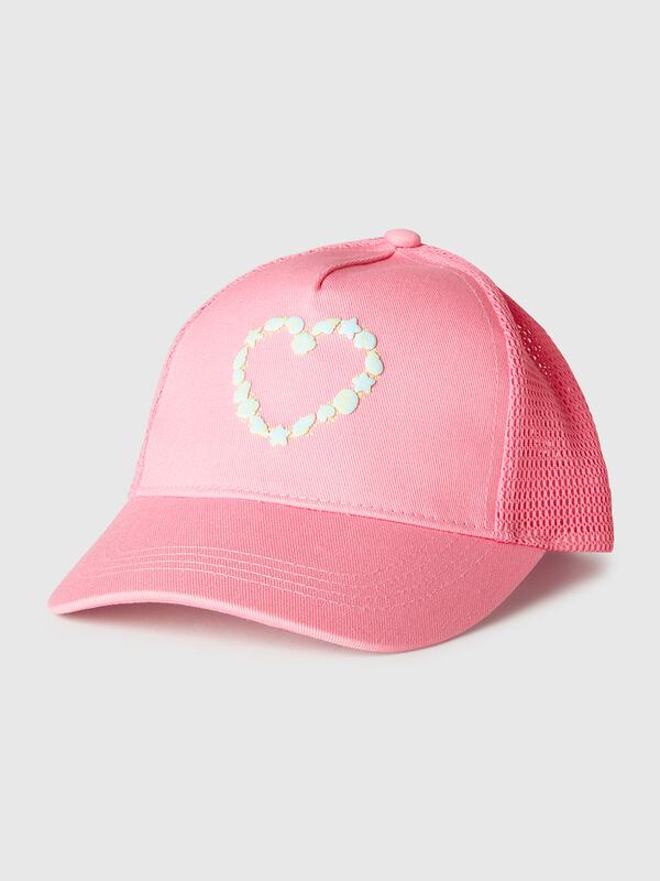 Casquette de baseball en coton et maille Garçon