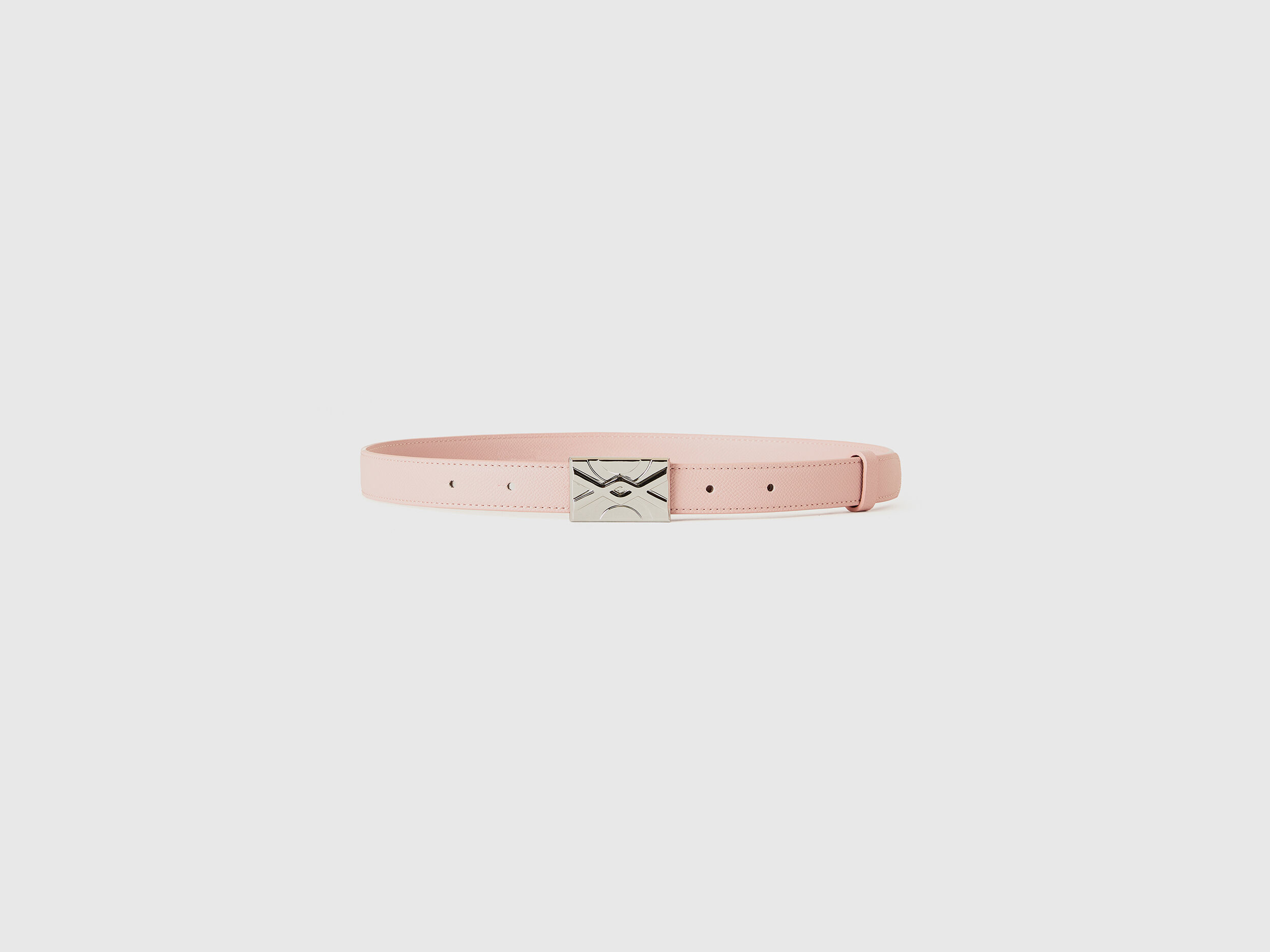 Ceinture fine rose poudre Rose Pale Benetton