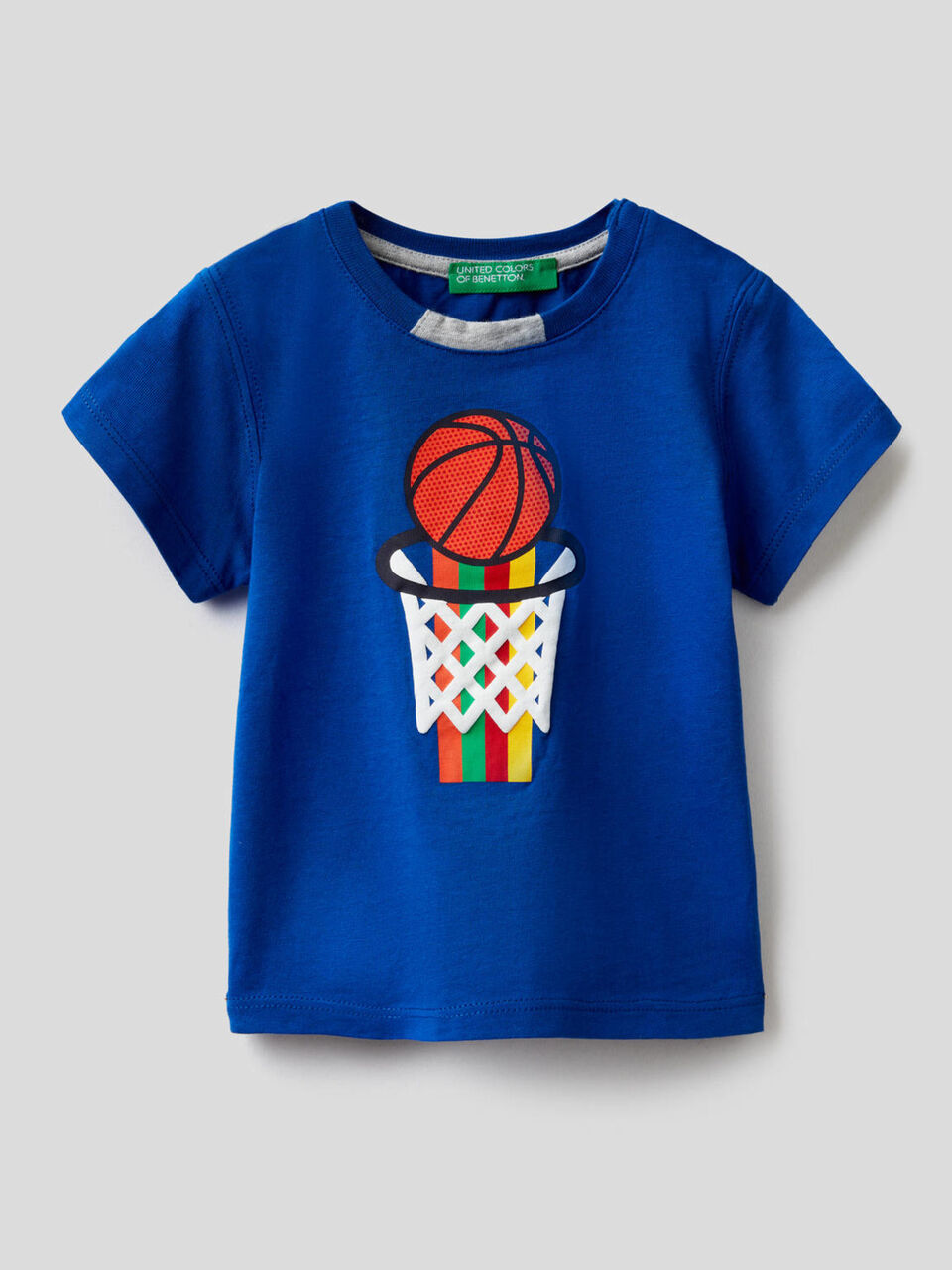 T-shirt 100% coton avec imprimé multicolore image number 1