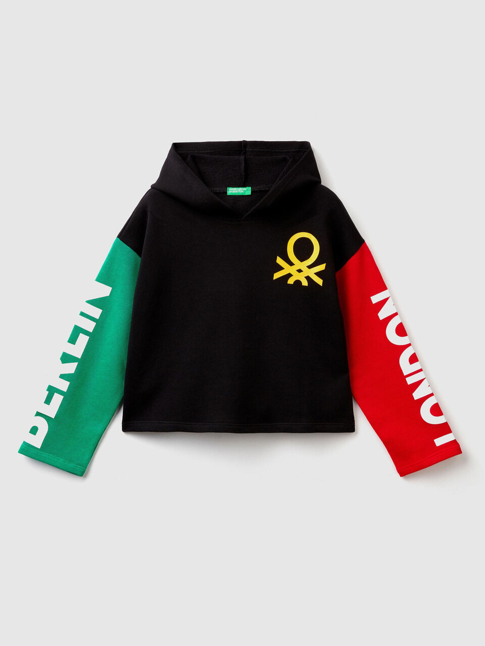 Sweat color block avec capuche image number 1