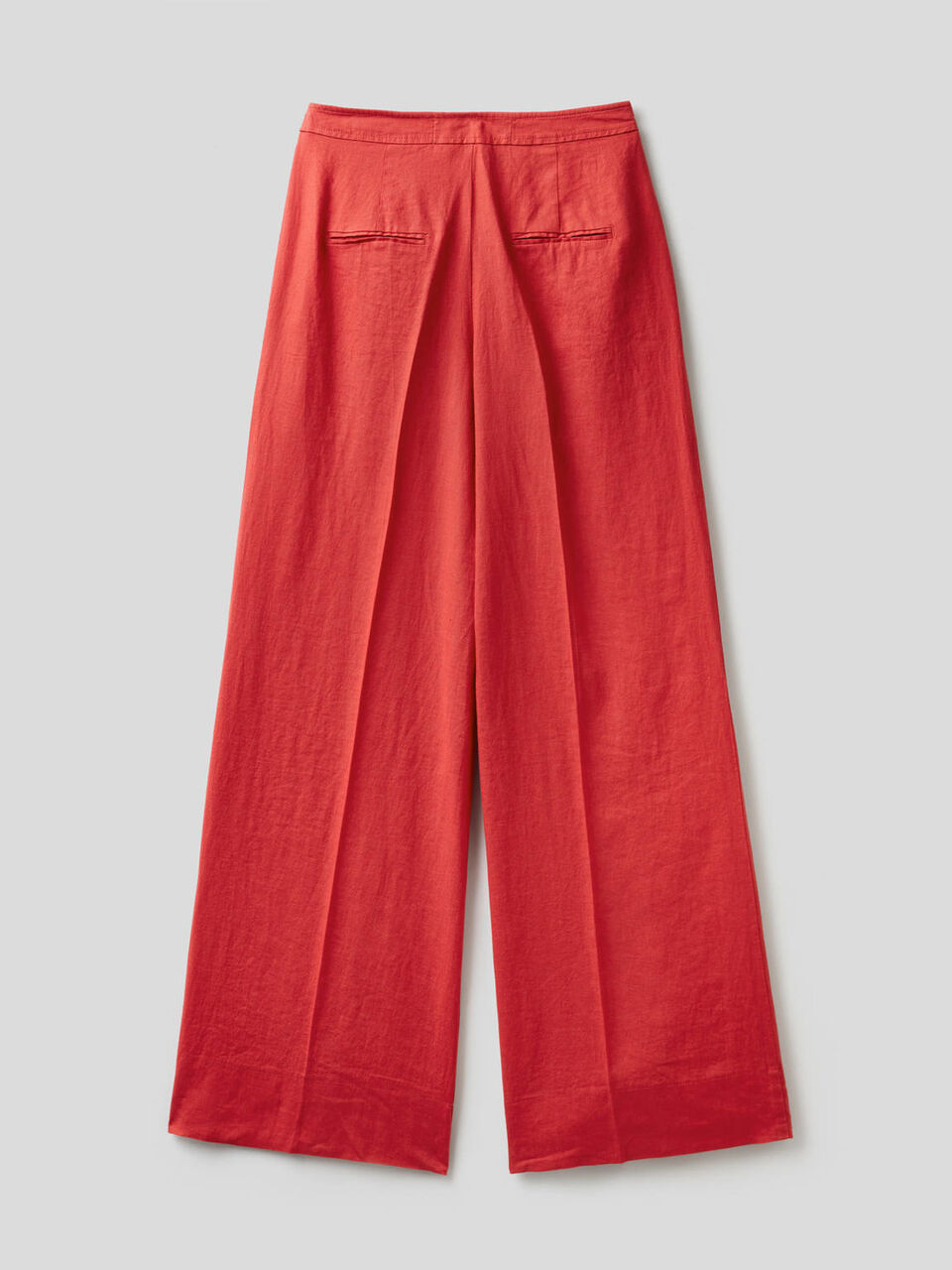 Pantalon palazzo 100% lin image number 2