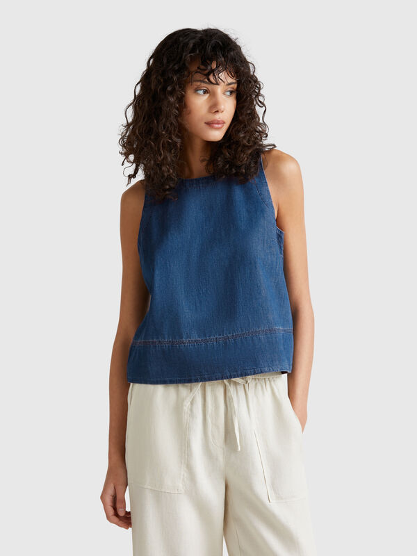 Blouse en chambray Femme