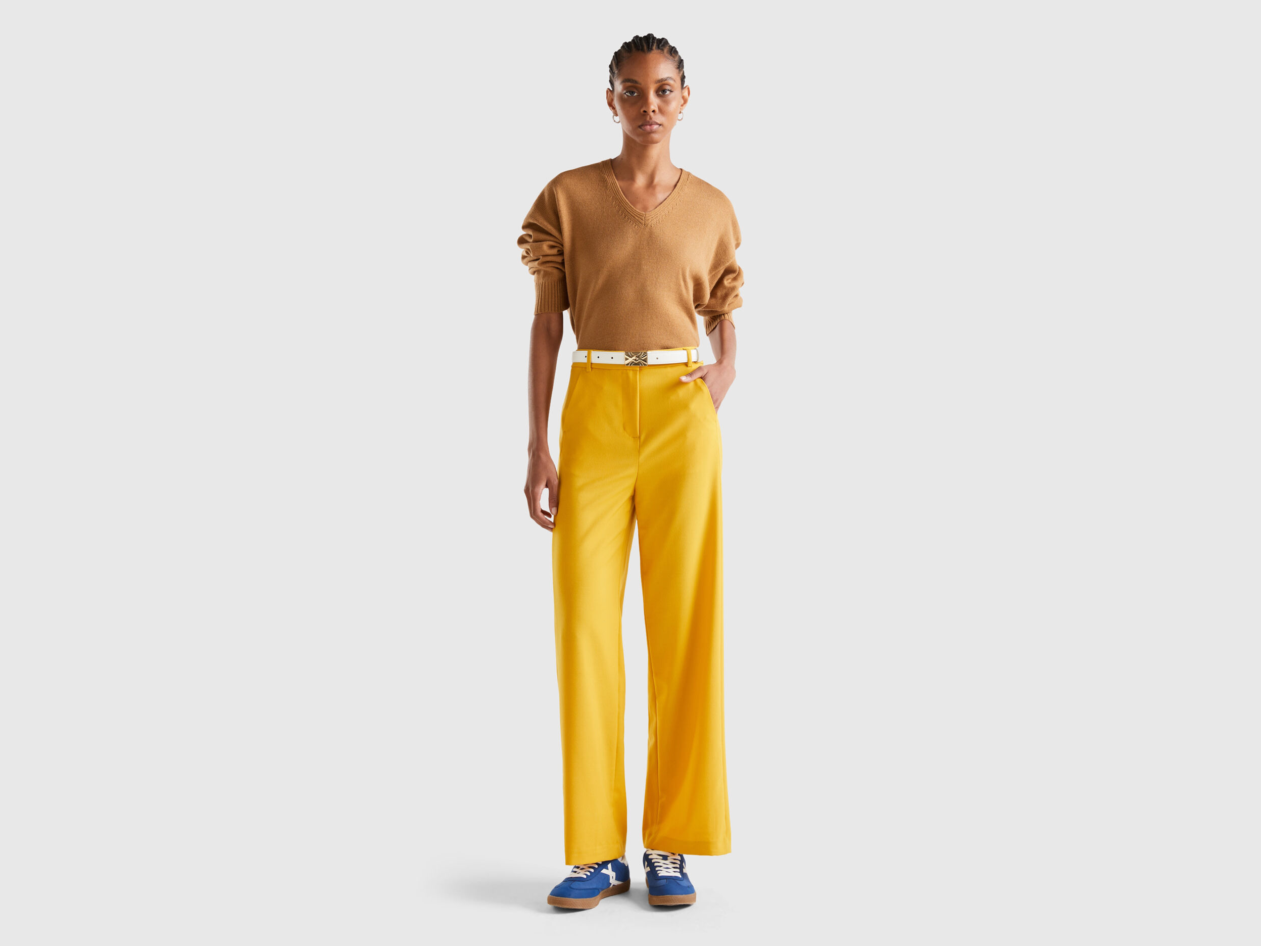 Pantalon fluide online coupe droite femme