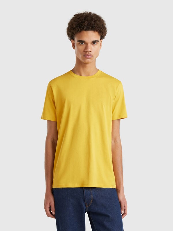 T-shirt jaune moutarde Homme