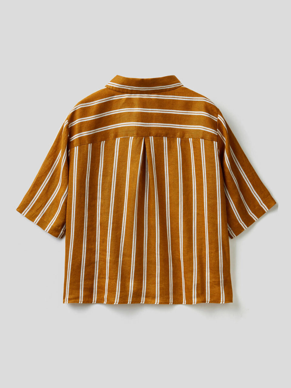 Chemise 100% lin imprimé à motifs image number 2