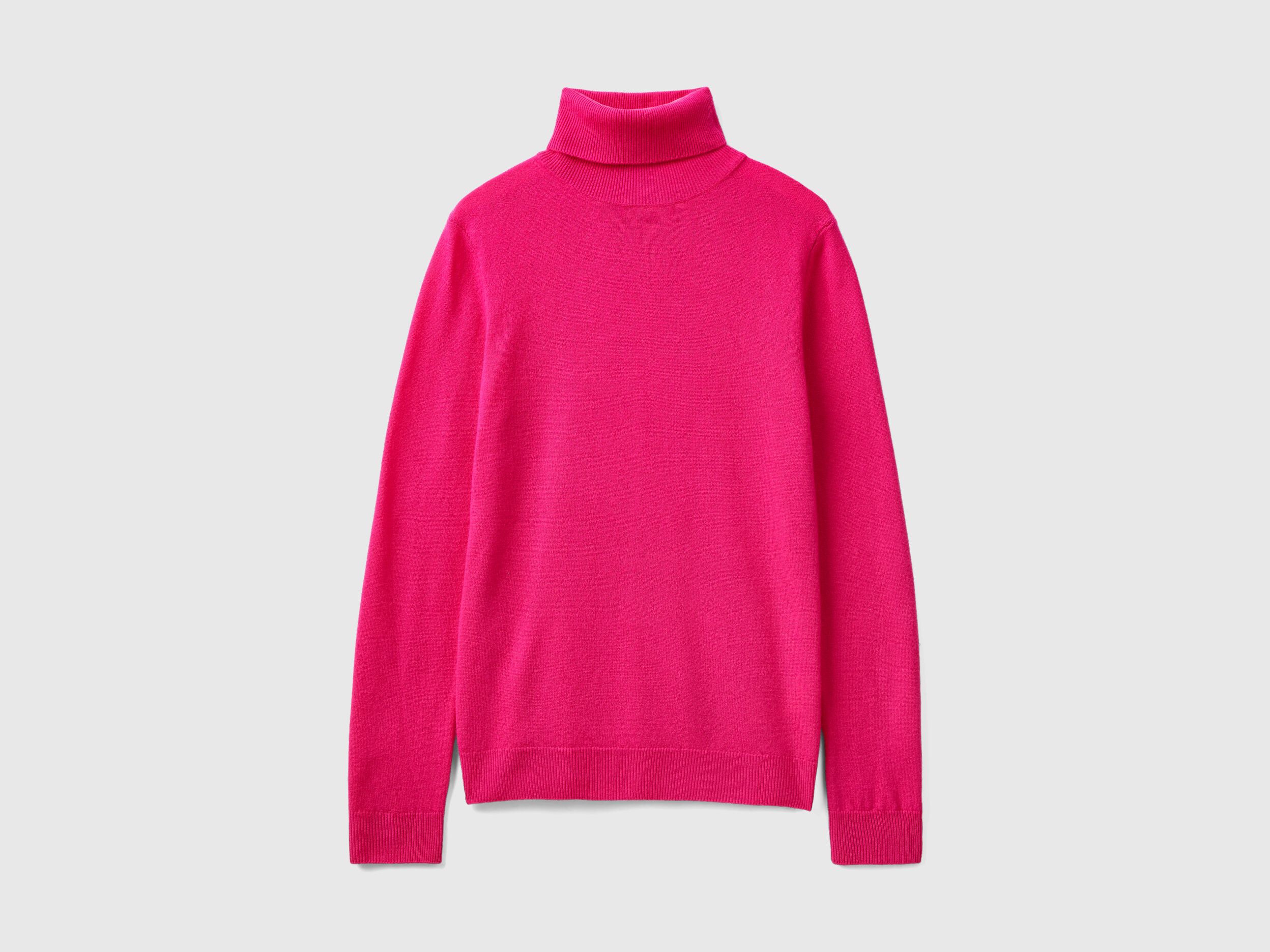 Pull col roulé benetton femme sales