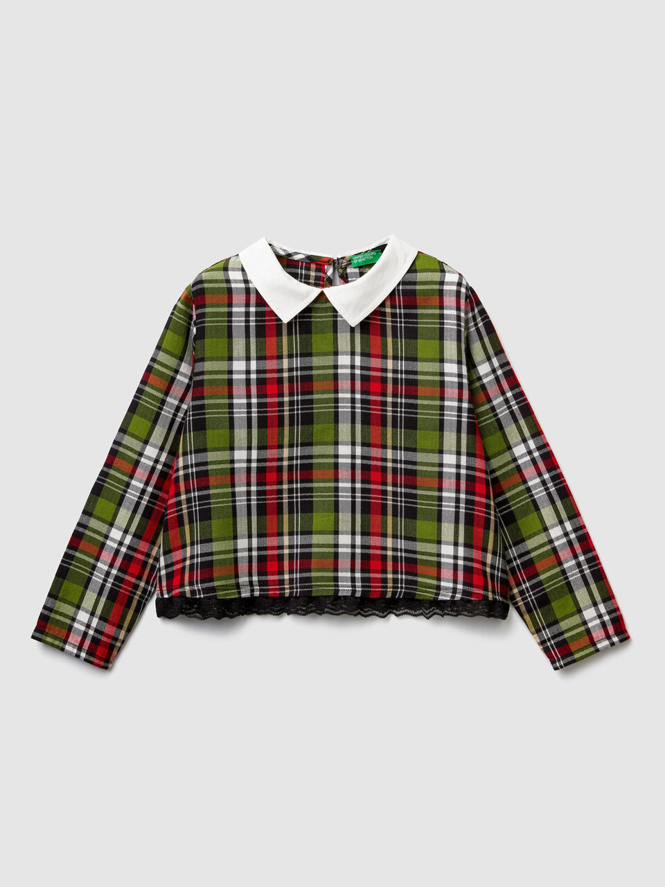 Blouse à carreaux en flanelle image number 1