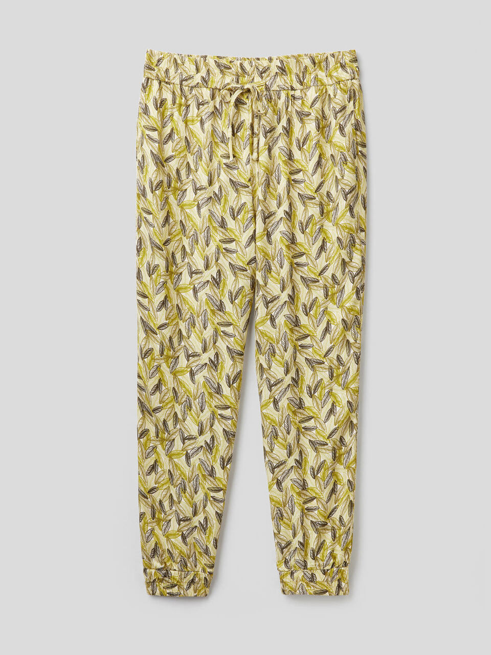 Pantalon fluide avec imprimé botanique image number 1