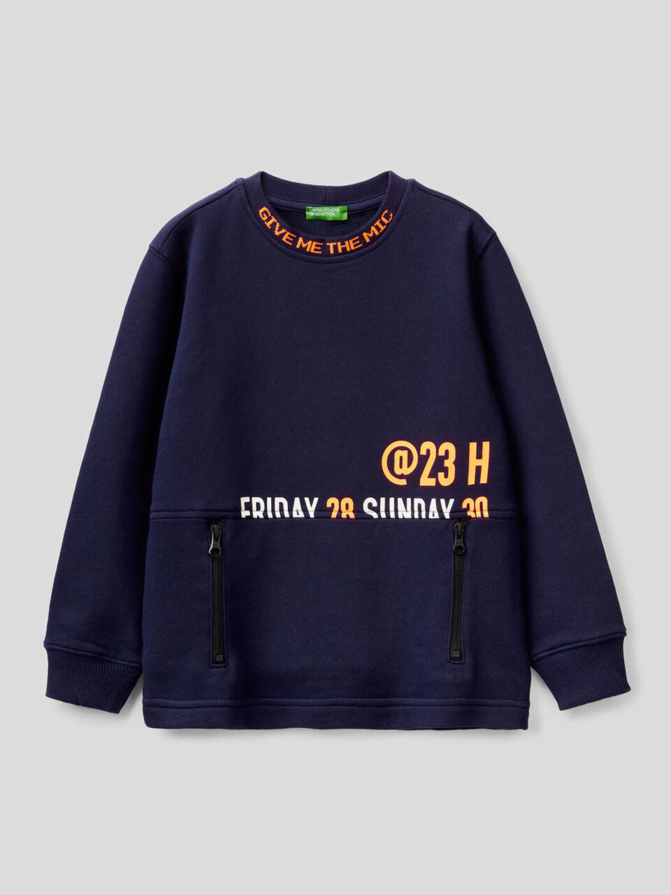 Sweat 100% coton avec poche zippée image number 1