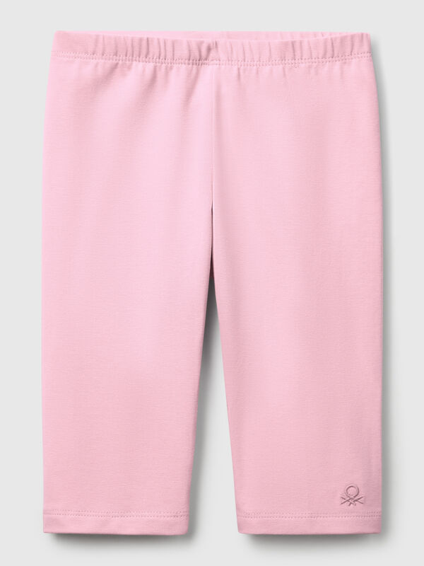 Legging 3/4 en coton stretch Filles