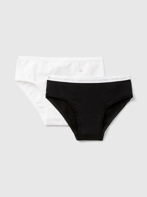 Deux t-shirts en coton stretch Filles