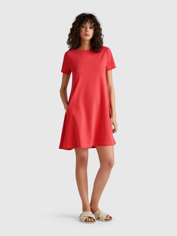 Robe courte évasée Femme