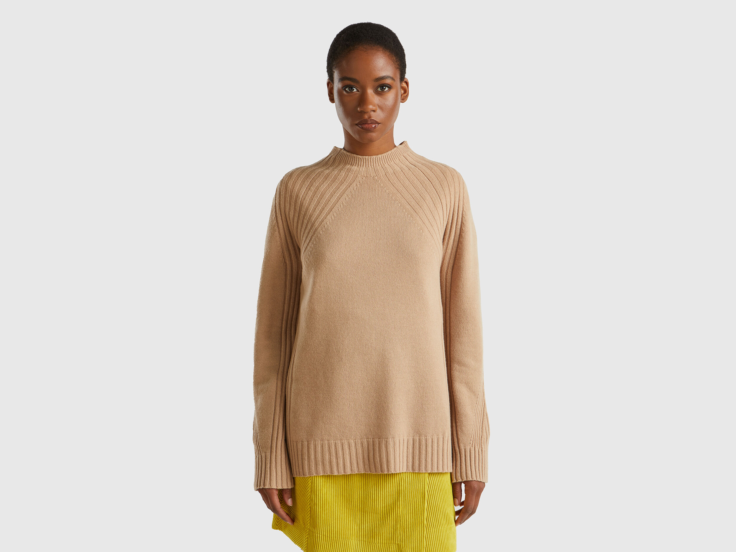 Pulls Col Montant Femme Nouvelle Collection 2024 Benetton