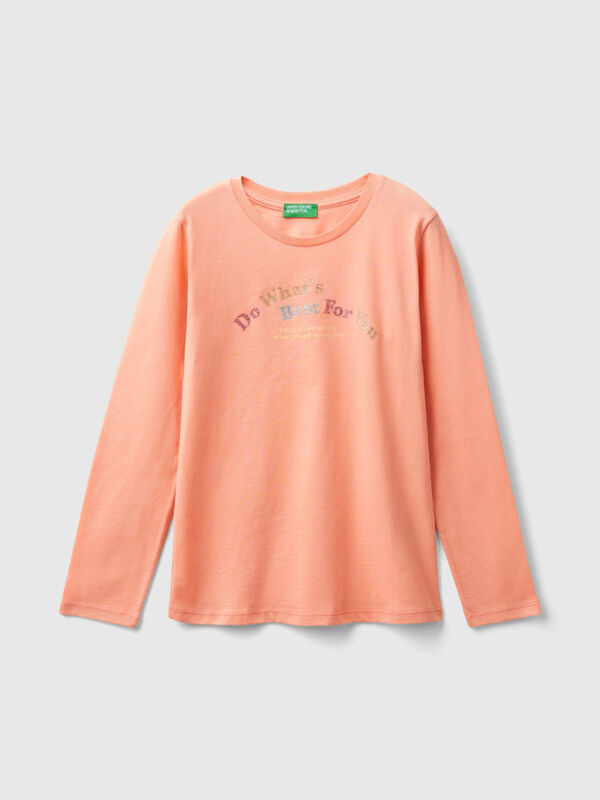 T-shirt à manches longues en coton bio Filles