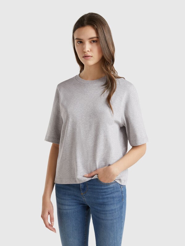 T-shirt boxy 100 % coton Femme
