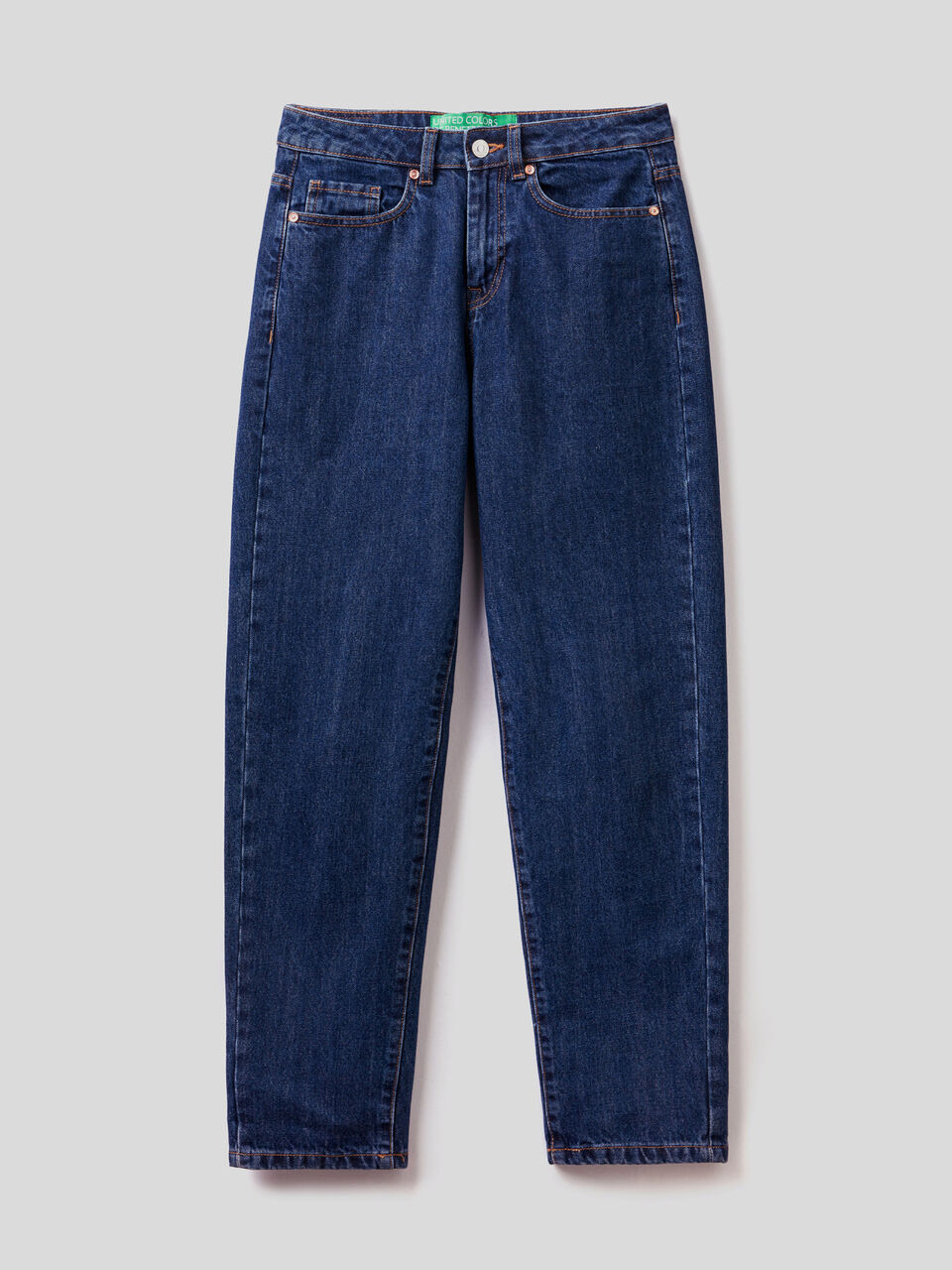 Jean boyfriend 100 % coton image number 1