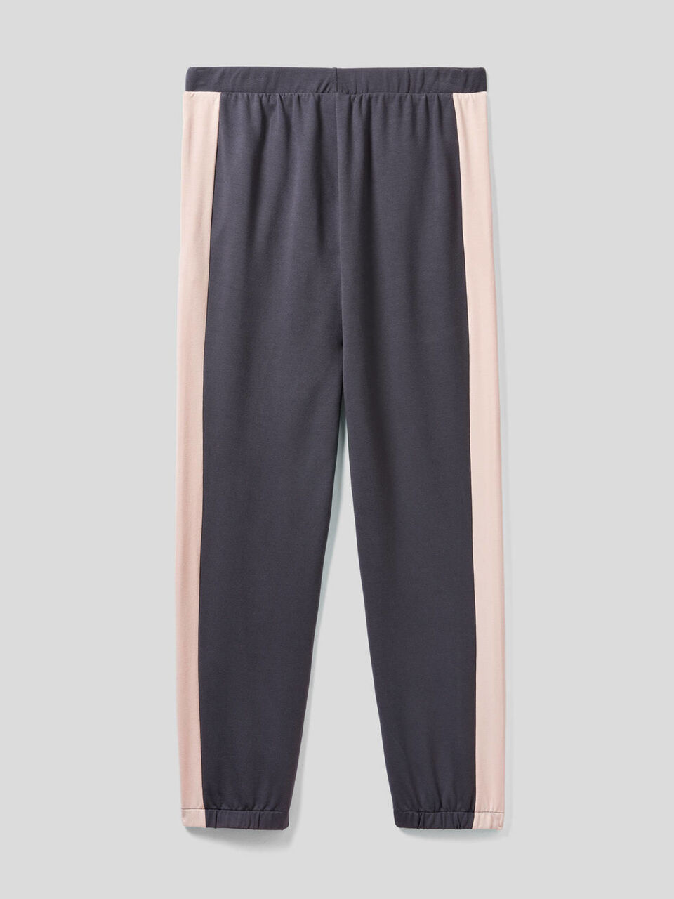 Pantalon en molleton avec bandes de couleur contrastée image number 2