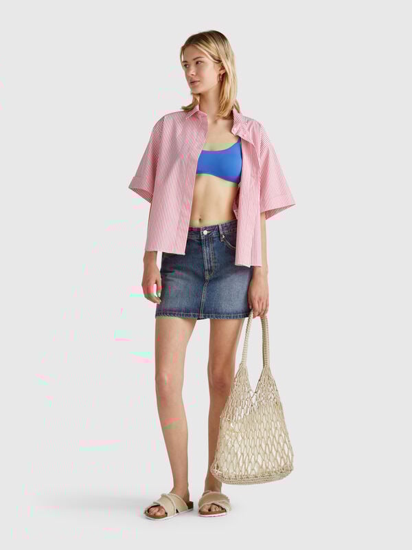 Mini-jupe en jean Femme