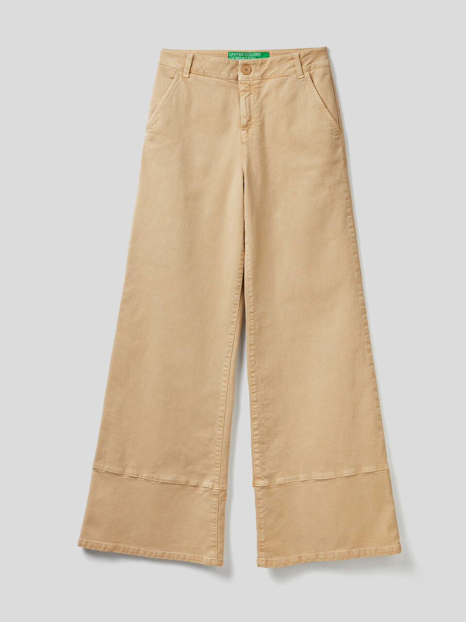 Pantalon patte d’eph avec colorant naturel image number 1