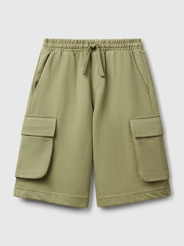 Short cargo en molleton léger Garçon