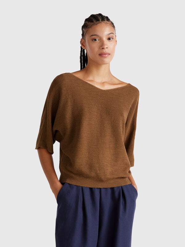 Pull court réversible Femme