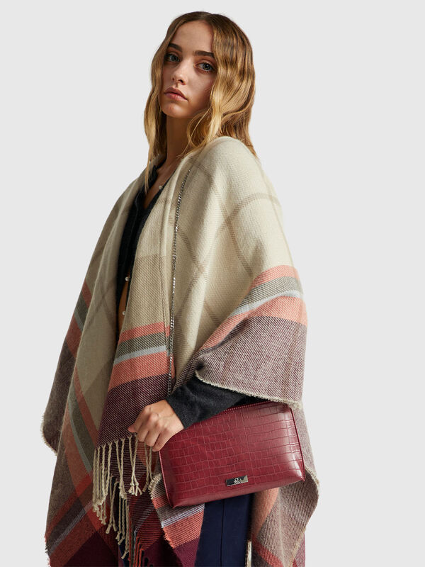 Sac à bandoulière avec imprimé crocodile Femme