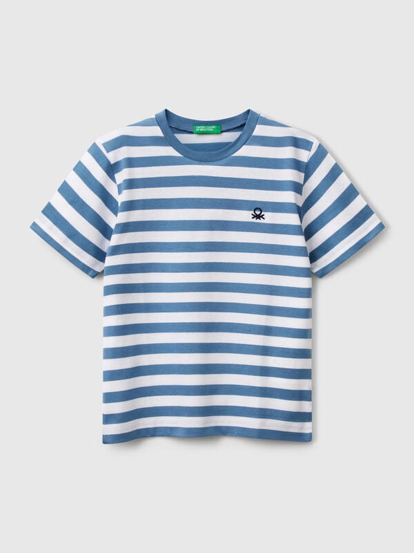 T-shirt rayé 100% coton Garçon