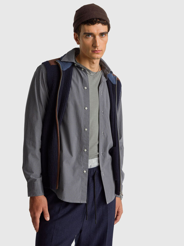 Chemise à carreaux 100% coton Homme