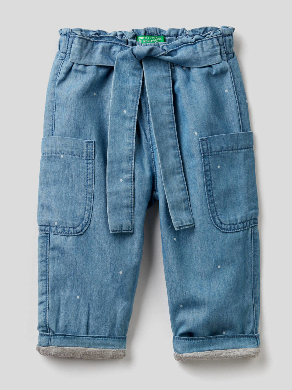 Pantalon cargo en denim léger image number 1