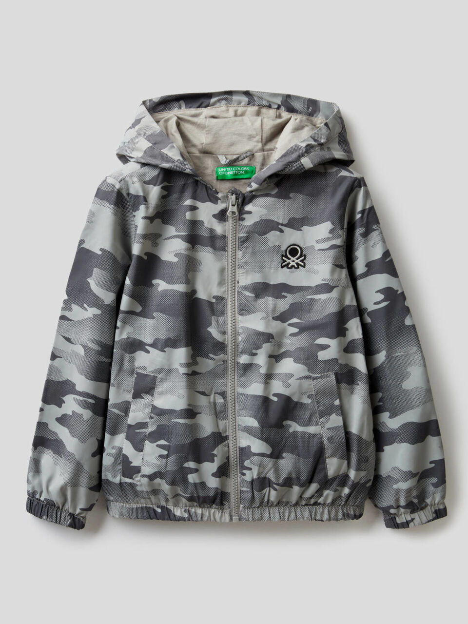 Blouson camouflage en tissu technique image number 1
