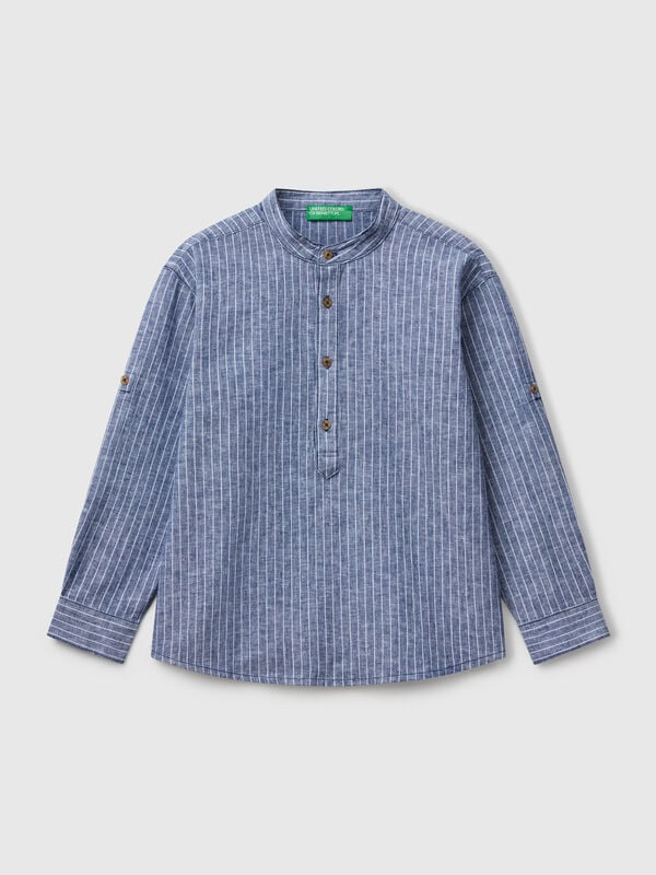 Chemise coréenne rayée Garçon
