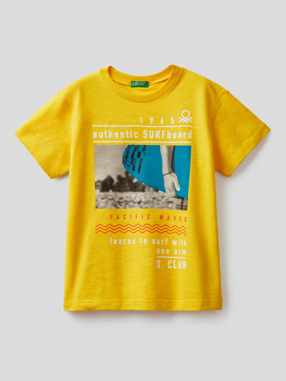 T-shirt en coton avec imprimé surf image number null