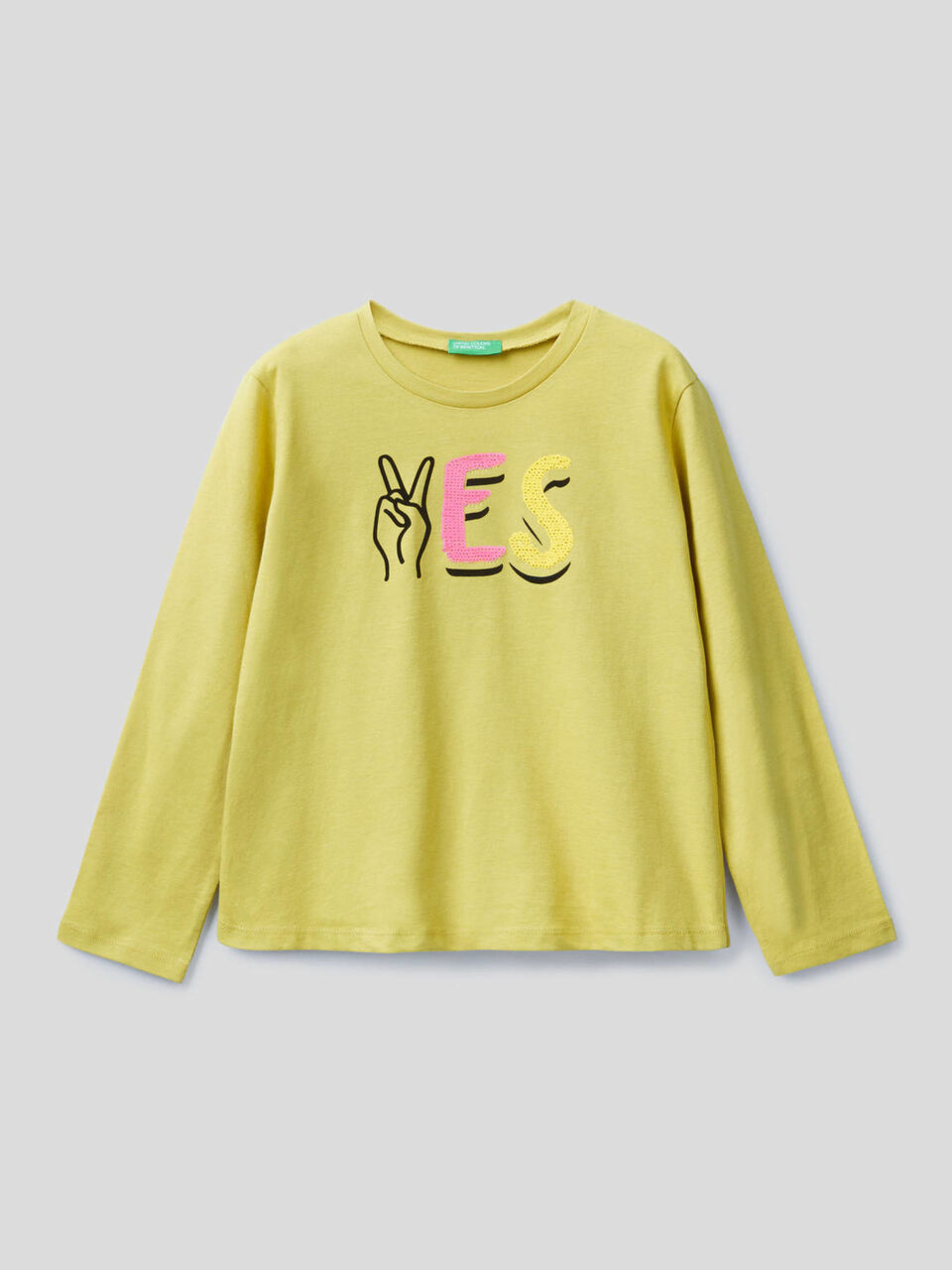T-shirt 100% coton avec paillettes image number 1