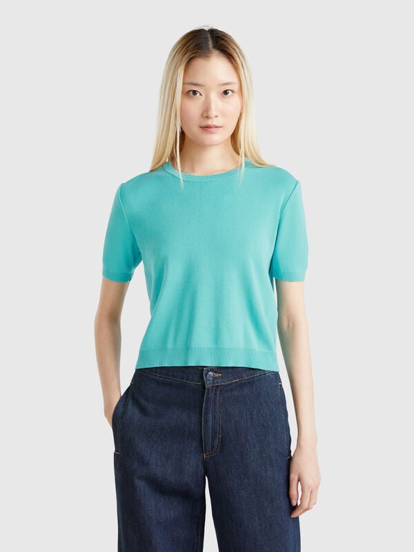 Chemise à manches courtes 100% coton Femme