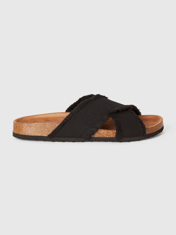 Chaussons à double bande Femme