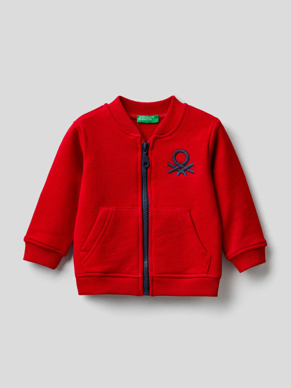 Sweat zippé en 100% coton image number 1