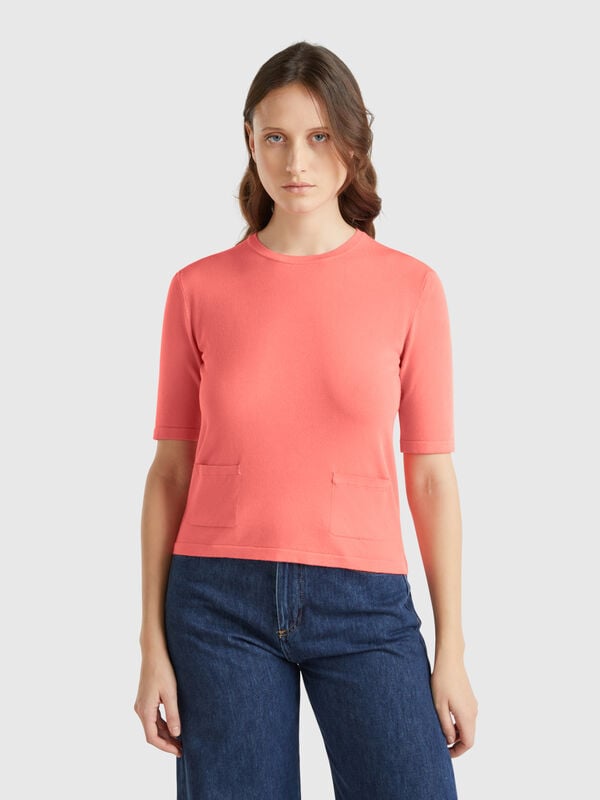 Pull à manches courtes Femme