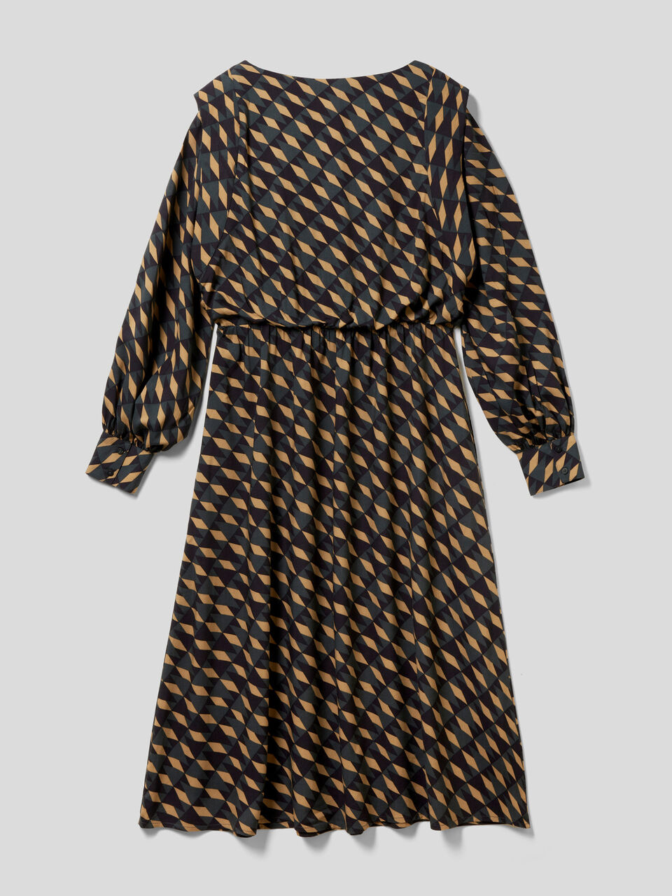 Robe longue à motif en viscose durable image number 2