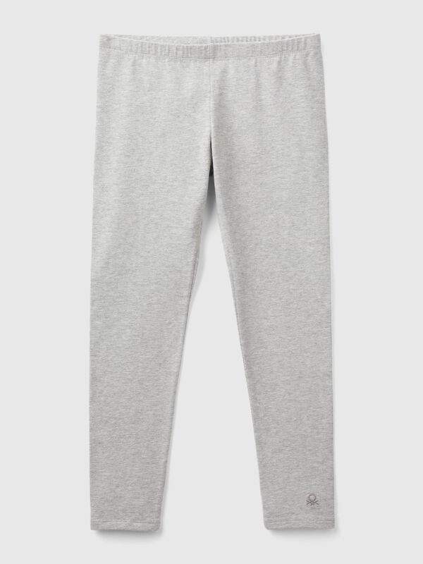 Leggings en coton extensible avec logo Filles